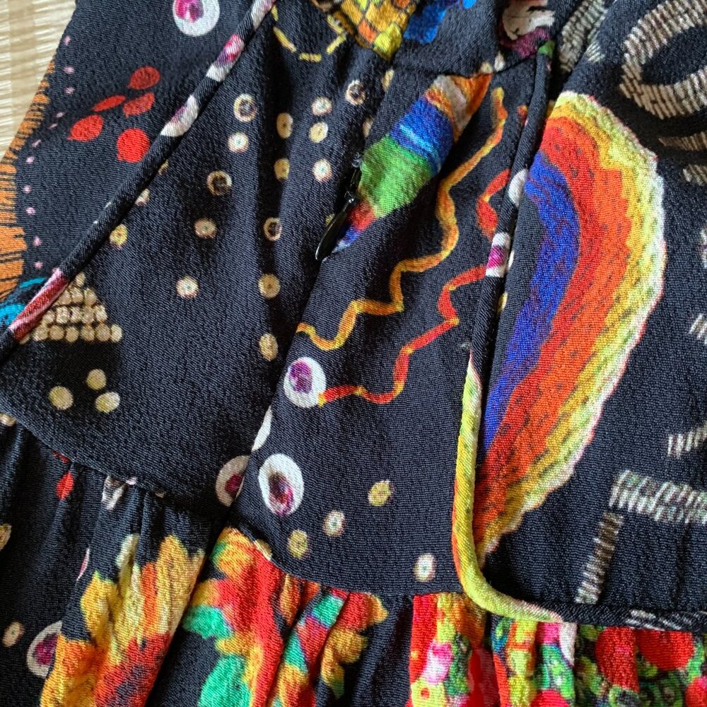 FARM Rio Black Multi-Color Mini Dress - Picture 9 of 10